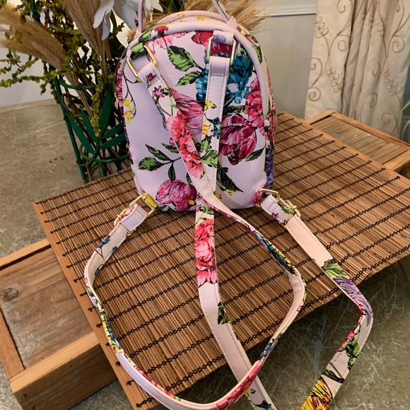 BETSEY JOHNSON PINK FLORAL MINI DOG BACKPACK main image 8